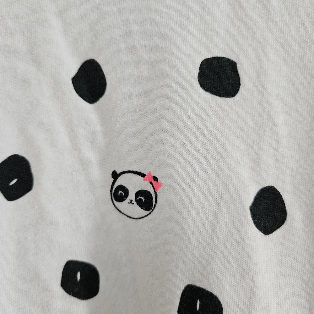 Jumping Beans all day play dress, Size 6x, Black and white panda design - Picture 4 of 4